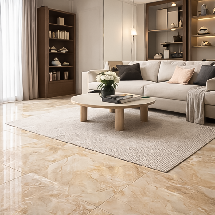 내추럴 스톤 타일 (Natural Stone Tile)<br>자연석 질감 | 고급 인테리어 | 관리 필요